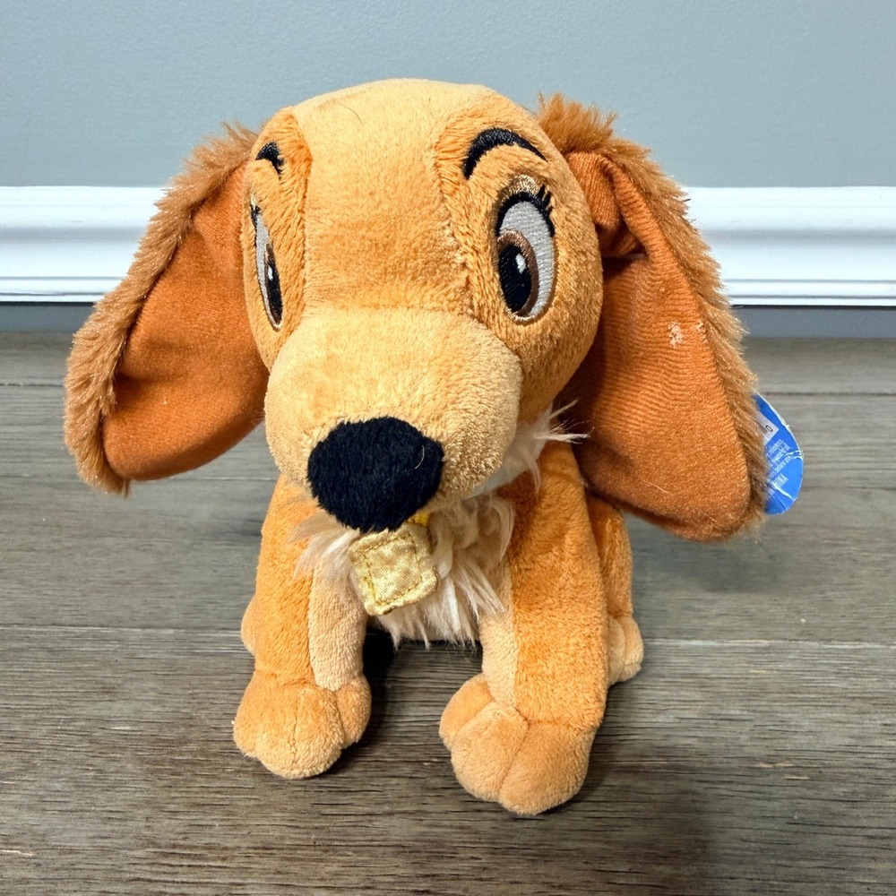 Disney Lady and the Tramp Lady Plush Stuffed Animal Dog with Tag